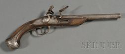 Parcel-gilt Flintlock Pistol